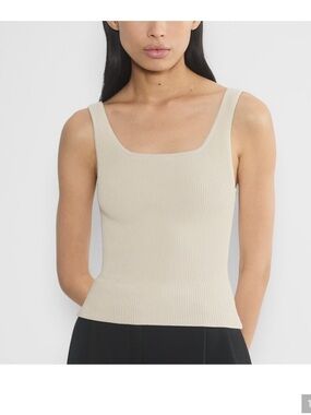 Artizia babaton sculpt knit tank size xs matte pearl